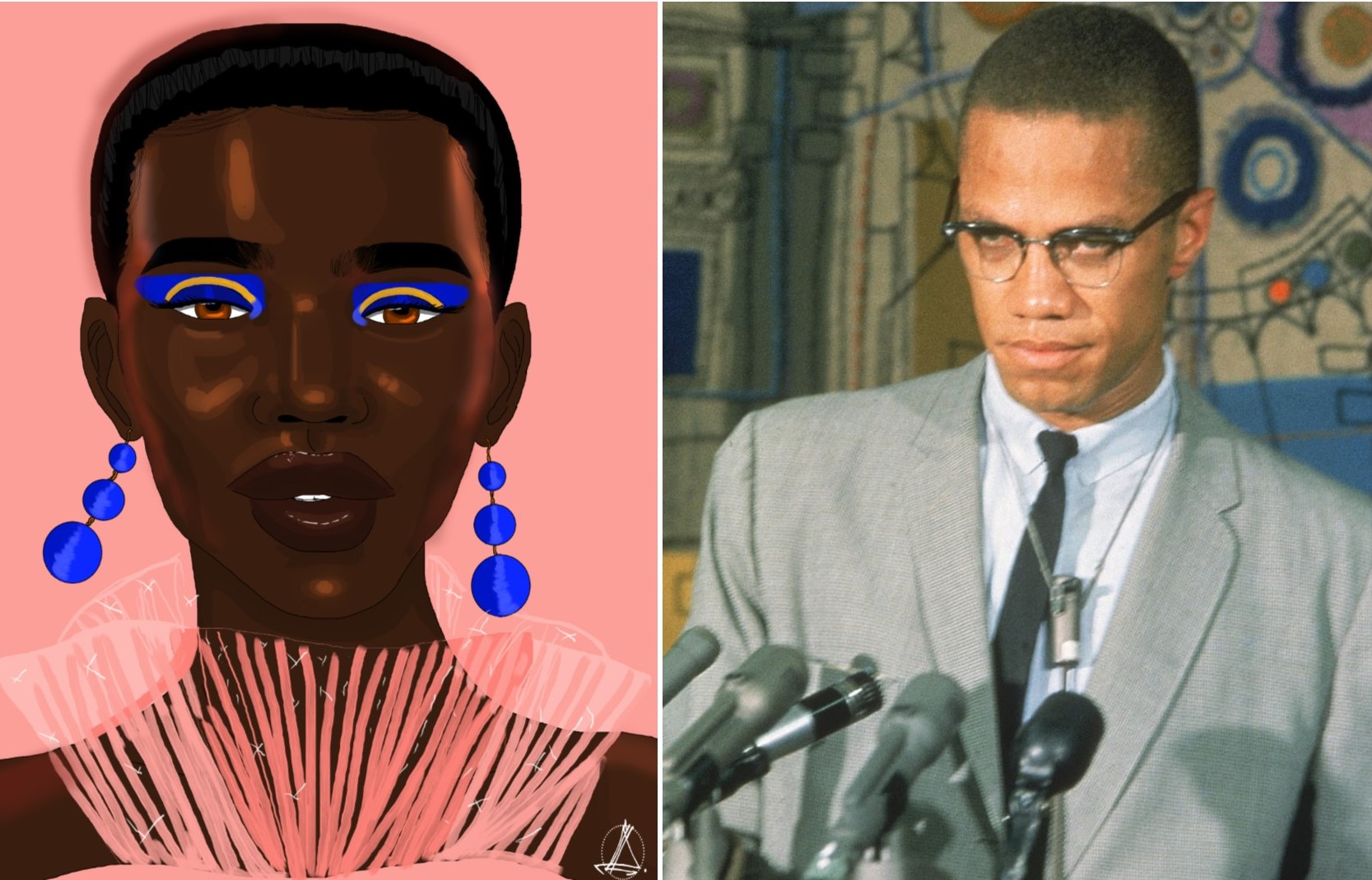 Malcolm X illustration de " D, "