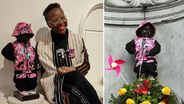 Le nouveau costume du Manneken Pis est une création de Siré Kaba d’Erratum Fashion